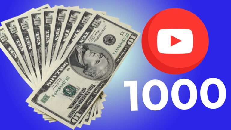 How much money YouTube Pays for 1000 Views?